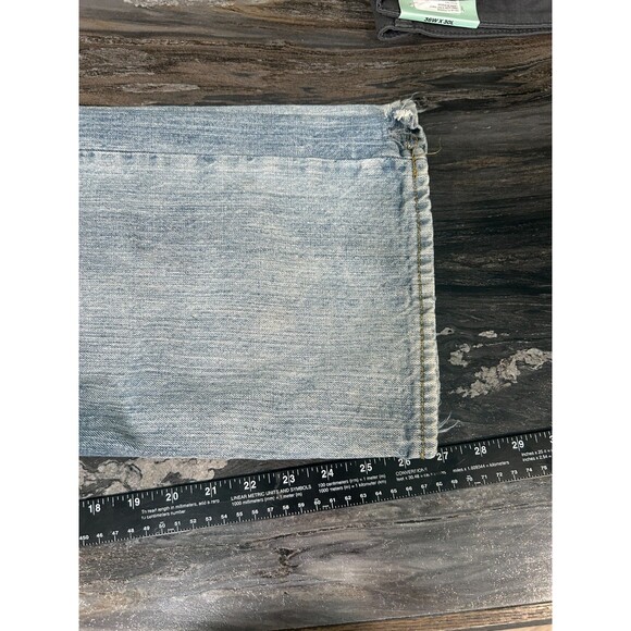 Wrangler Mens Jeans Relaxed Fit Straight 38x27 Blue Faded - Picture 7 of 10